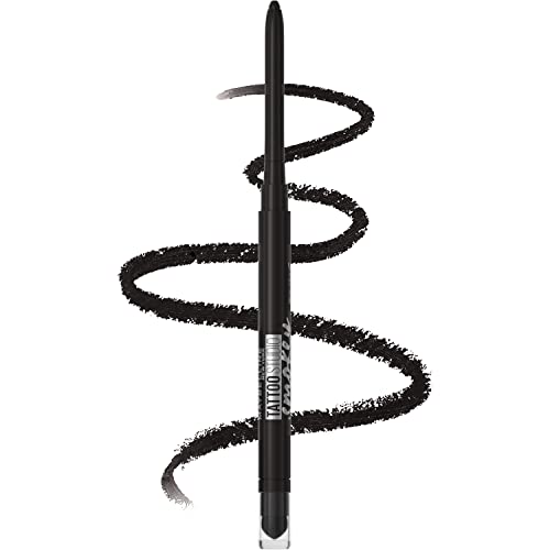 Maybelline TattooStudio Waterproof Mechanical Gel Eyeliner Pencil Makeup, Smokey Black, 1 Count - Morena Vogue