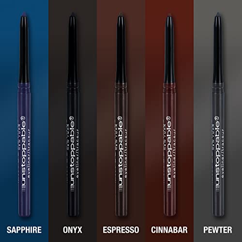 Maybelline Unstoppable Waterproof Mechanical Black Eyeliner, Onyx, 2 Count - Morena Vogue