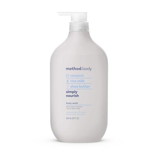 Method Body Wash, Simply Nourish, Paraben and Phthalate Free, Biodegradable Formula, 28 oz (Pack of 1) - Morena Vogue