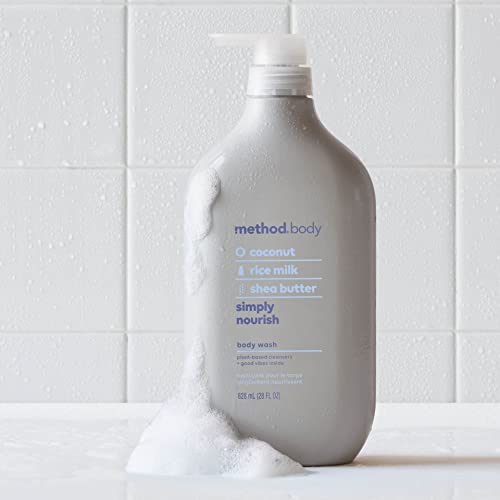 Method Body Wash, Simply Nourish, Paraben and Phthalate Free, Biodegradable Formula, 28 oz (Pack of 1) - Morena Vogue