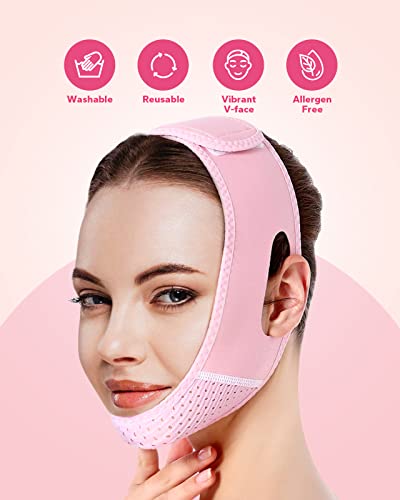 Meto Reusable Face Strap, V Line Mask, Double Chin Reducer, Chin Up Patch, Chin Strap, V Shaped Belt, V Shaped Face Mask for Sagging - Morena Vogue