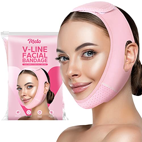 Meto Reusable Face Strap, V Line Mask, Double Chin Reducer, Chin Up Patch, Chin Strap, V Shaped Belt, V Shaped Face Mask for Sagging - Morena Vogue