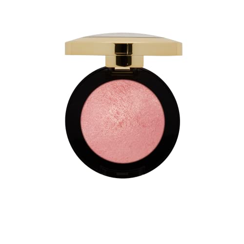 Milani Baked Blush - Dolce Pink (0.12 Ounce) Cruelty-Free Powder Blush - Shape, Contour & Highlight Face for a Shimmery or Matte Finish - Morena Vogue