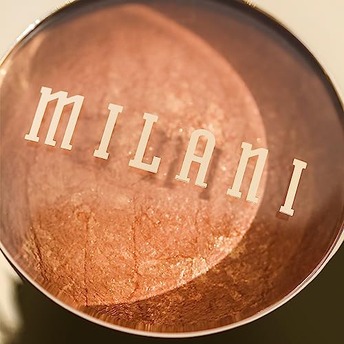 Milani Baked Bronzer - Glow, Cruelty-Free Shimmer Bronzing Powder to Use For Contour Makeup, Highlighters Makeup, Bronzer Makeup, 0.25 Ounce - Morena Vogue