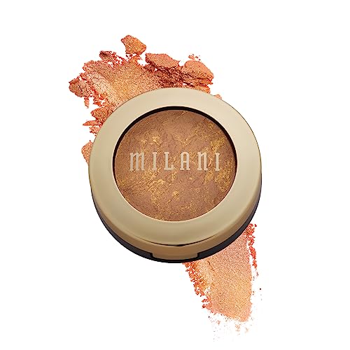 Milani Baked Bronzer - Glow, Cruelty-Free Shimmer Bronzing Powder to Use For Contour Makeup, Highlighters Makeup, Bronzer Makeup, 0.25 Ounce - Morena Vogue