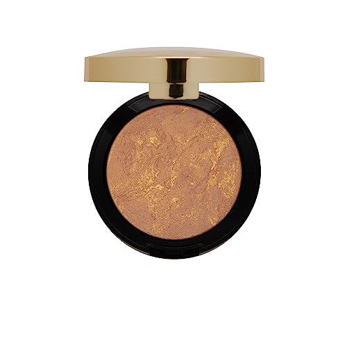 Milani Baked Bronzer - Glow, Cruelty-Free Shimmer Bronzing Powder to Use For Contour Makeup, Highlighters Makeup, Bronzer Makeup, 0.25 Ounce - Morena Vogue