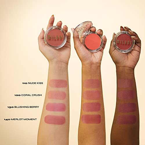 Milani Cheek Kiss Cream Blush- Cream to Gel Blush for Cheek and Lip Tint - Morena Vogue