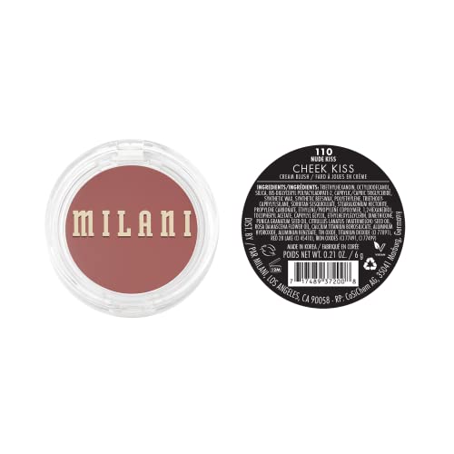 Milani Cheek Kiss Cream Blush- Cream to Gel Blush for Cheek and Lip Tint - Morena Vogue