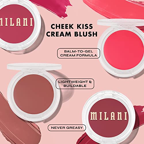 Milani Cheek Kiss Cream Blush- Cream to Gel Blush for Cheek and Lip Tint - Morena Vogue