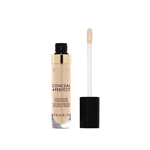 Milani Conceal + Perfect Longwear Concealer - Light Nude (0.17 Fl. Oz.) Vegan, Cruelty-Free Liquid Concealer - Cover Dark Circles, Blemishes & Skin Imperfections for Long-Lasting Wear - Morena Vogue