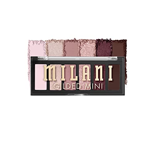 Milani Gilded Mini Eyeshadow Palette with 6 Matte & Shimmer Hues - The Wine Down - Morena Vogue