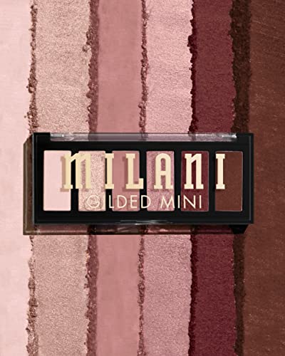 Milani Gilded Mini Eyeshadow Palette with 6 Matte & Shimmer Hues - The Wine Down - Morena Vogue