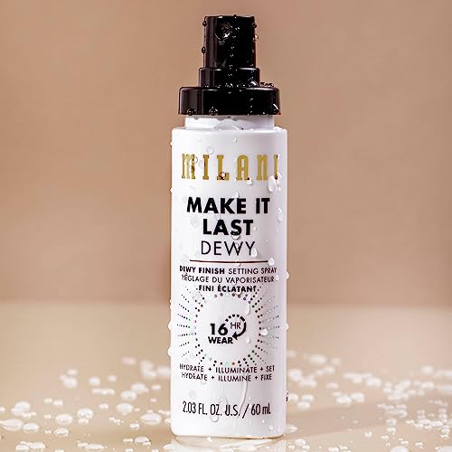 Milani Make It Dewy Setting Spray 3 in 1- Hydrate + Illuminate + Set (2.03 Fl. Oz.) Makeup Finishing Spray - Makeup Primer & Hydrating Setting Spray - Morena Vogue