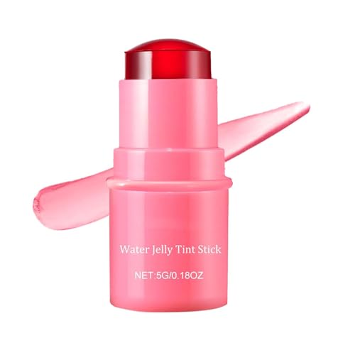 Milk Jelly Blush，Jelly Tinted Makeup Stick Create A Jelly Makeup, Buildable Watercolor Finish, Lasting Moisturising(Red) - Morena Vogue