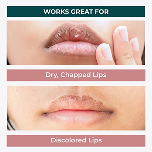 Minimo Candy Lip Exfoliator Scrub & Moisturizer - Great for Smokers Lips | Removes Dead Skin from Dry Chapped Lips - Nourishes, Softens, & Hydrates (1 oz) Travel Size - Morena Vogue