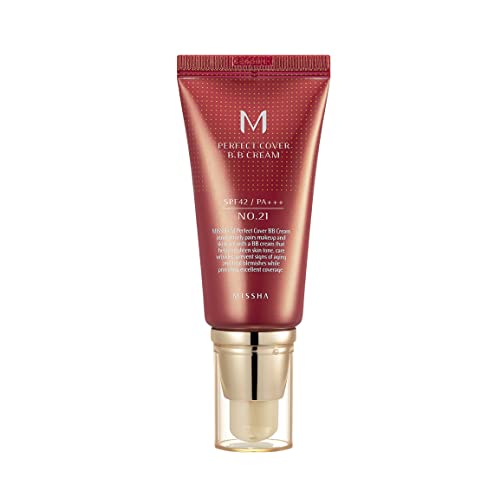 MISSHA M Perfect BB Cream No.21 Light Beige for Bright Skin SPF 42 PA +++ 1.69 Fl Oz - Tinted Moisturizer for face with SPF - Morena Vogue