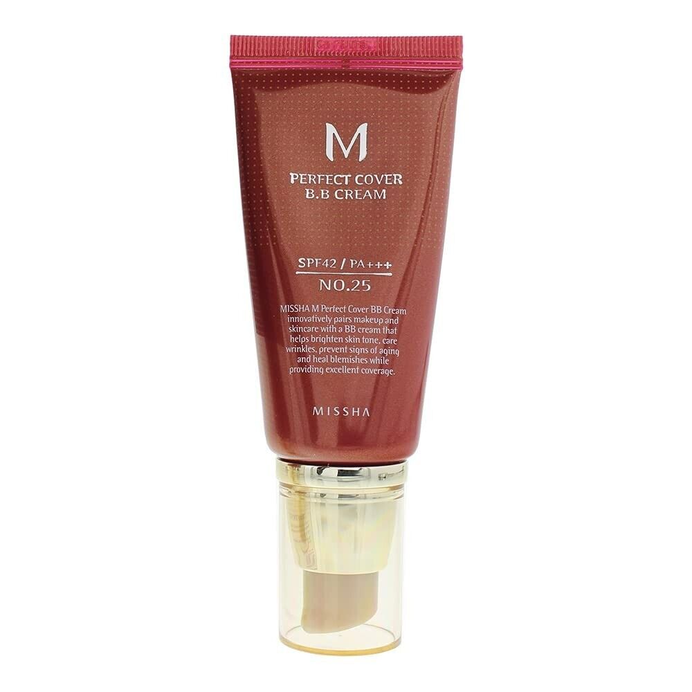 MISSHA M Perfect BB Cream No.25 Warm beige for light/medium with neutral skin tone SPF 42 PA +++ 1.69 Fl Oz - Tinted Moisturizer for face with SPF - Morena Vogue