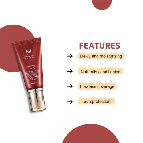 MISSHA M Perfect BB Cream No.25 Warm beige for light/medium with neutral skin tone SPF 42 PA +++ 1.69 Fl Oz - Tinted Moisturizer for face with SPF - Morena Vogue