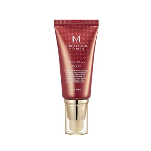 MISSHA M Perfect Cover BB Cream No.13 Bright Beige for Fair Skin SPF 42 PA +++ 1.69 Fl Oz - Tinted Moisturizer for face with SPF - Morena Vogue