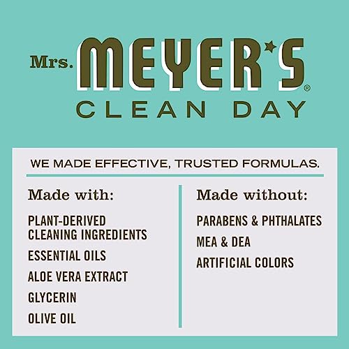 MRS. MEYER'S CLEAN DAY Hand Soap Refill, Made with Essential Oils, Biodegradable Formula, Basil, 33 fl. oz - Morena Vogue