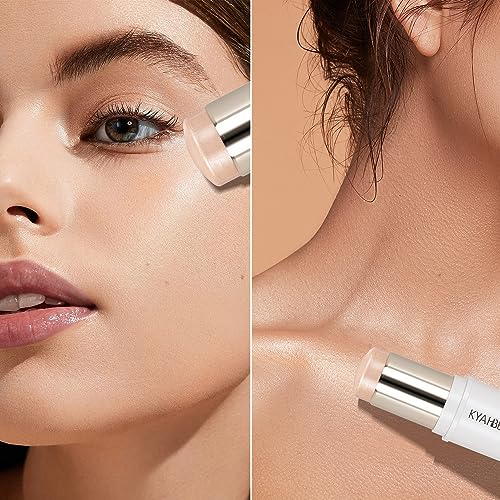 MYMERRY Dewy Highlighter Makeup, Highlighter Makeup Stick for Face and Body, Radiant & Shimmer Glow, Buildable Color for All Day | Vegan & Cruelty-Free | Champagne Beige Gold 15g/0.53fl.Oz - Morena Vogue
