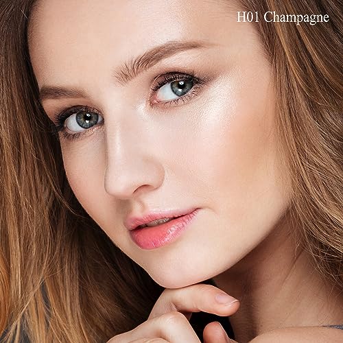 MYMERRY Dewy Highlighter Makeup, Highlighter Makeup Stick for Face and Body, Radiant & Shimmer Glow, Buildable Color for All Day | Vegan & Cruelty-Free | Champagne Beige Gold 15g/0.53fl.Oz - Morena Vogue