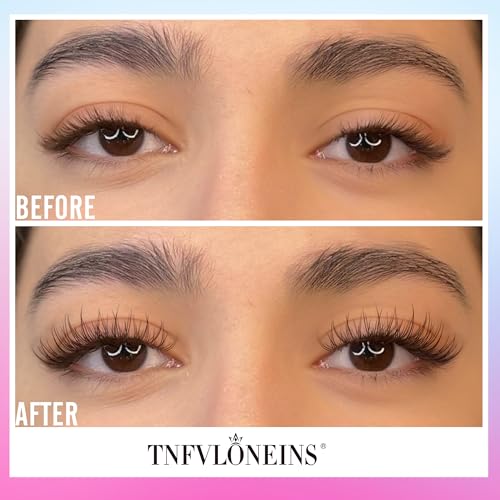 Natural Lash Extension Kit 168Pcs Lash Clusters Kit Wispy Eyelash Extensions 9-12MM Individual Lashes Extensions with Bond and Seal Lash Glue and Eyelash Extension Tweezers DIY at Home by TNFVLONEINS - Morena Vogue