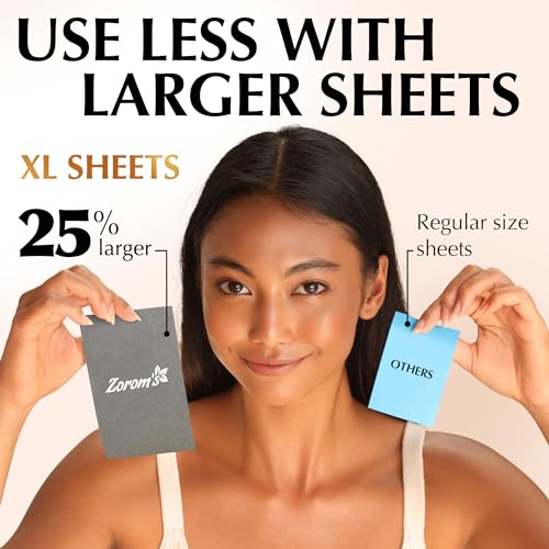 Natural Oil Blotting Sheets for Face with Bamboo Charcoal - 25% Larger - 3pk/300 Makeup Friendly Blotting Papers for Face - Easy Dispensing Oil Absorbing Sheets for Face - Morena Vogue