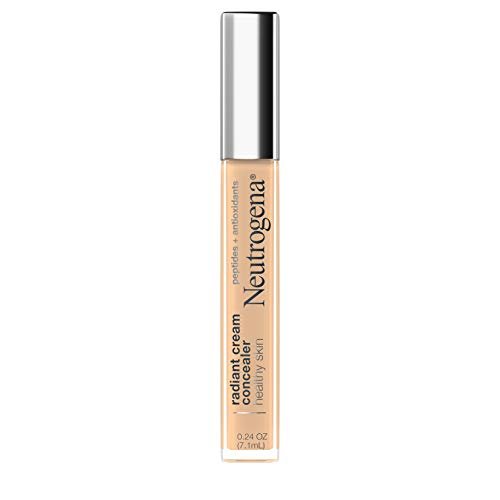 Neutrogena Healthy Skin Radiant Brightening Cream Concealer with Peptides & Vitamin E Antioxidant,Lightweight Perfecting Concealer,Non-Comedogenic,Bisque Light/Medium 02 neutral undertones,0.24 oz - Morena Vogue