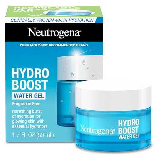 Neutrogena Hydro Boost Fragrance Free Face Moisturizer with Hyaluronic Acid for Dry Skin, Water Gel Moisturizer For a Refreshing Burst of Hydration & Glowing Skin, Non-Comedogenic, 1.7 oz - Morena Vogue