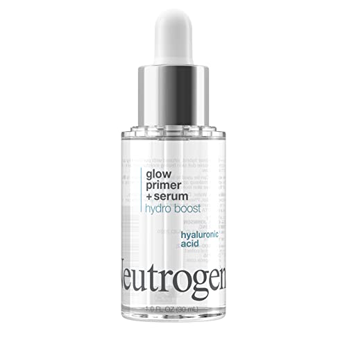 Neutrogena Hydro Boost Glow Booster Primer & Serum, Hydrating & Moisturizing Face Serum-to-Primer Hybrid, Infused with Purified Hyaluronic Acid & Designed to Instantly Hydrate, 1.0 fl. oz - Morena Vogue