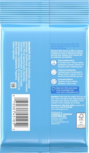 Neutrogena Make-Up Remover Cleansing Towelettes, 7 Count, Packaging May Vary - Morena Vogue