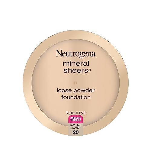 Neutrogena Mineral Sheers Lightweight Loose Powder Makeup Foundation with Vitamins A, C, & E, Sheer to Medium Buildable Coverage, Skin Tone Enhancer, Face Redness Reducer, Natural Ivory 20,.19 oz - Morena Vogue