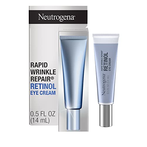 Neutrogena Retinol Eye Cream for Dark Circles, Rapid Wrinkle Repair, Daily Anti-Aging Under Eye Cream with Retinol & Hyaluronic Acid to Fight Fine Lines, Wrinkles, & Dark Spots, 0.5 fl. oz - Morena Vogue