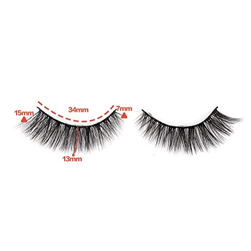 Newcally Lashes False Eyelashes Cat Eyes Wispy Natural Faux Mink Lashes 14 Pairs Pack Light Volume Short Fake Eye Lashes Multipack - Morena Vogue