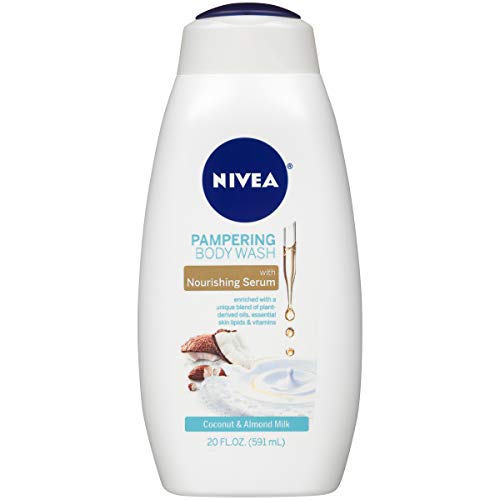 NIVEA Coconut and Almond Milk Body Wash with Nourishing Serum, 20 Fl Oz Bottle - Morena Vogue