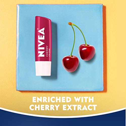 NIVEA Lip Care, Fruit Lip Balm Variety Pack, Tinted Lip Balm, 0.17 Oz, 4 count (Pack of 1) - Morena Vogue