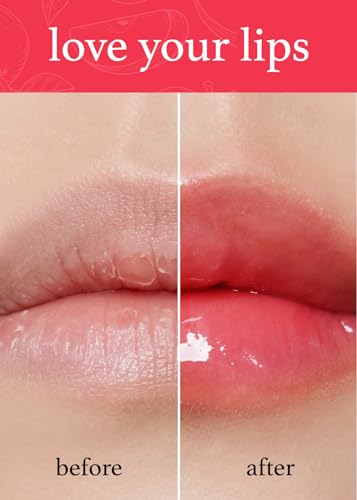 NOONI Korean Lip Oil - Appleberry | Lip Stain, Gift, Long-Lasting, Moisturizing, Plumping, Revitalizing, and Tinting for Dry Lips with Raspberry Fruit Extract, Glass Skin Look, 0.12 Fl Oz - Morena Vogue