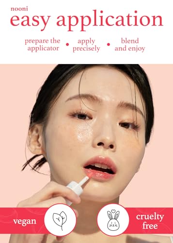 NOONI Korean Lip Oil - Appleberry | Lip Stain, Gift, Long-Lasting, Moisturizing, Plumping, Revitalizing, and Tinting for Dry Lips with Raspberry Fruit Extract, Glass Skin Look, 0.12 Fl Oz - Morena Vogue