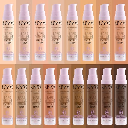 NYX PROFESSIONAL MAKEUP Bare With Me Concealer Serum, Up To 24Hr Hydration - Vanilla - Morena Vogue