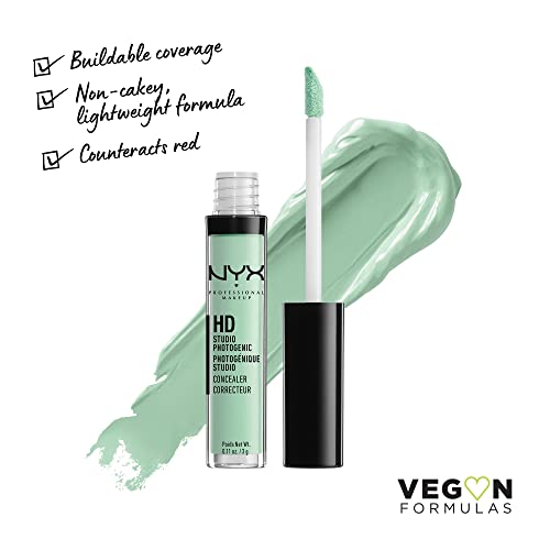 NYX PROFESSIONAL MAKEUP HD Studio Photogenic Concealer Wand, Medium Coverage - Green - Morena Vogue