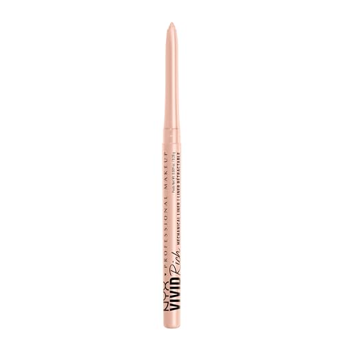 NYX PROFESSIONAL MAKEUP Mechanical Eye Pencil, Vivid Rich Mechanical, Creamy Retractable Eyeliner - Quartz Queen, White Eyeliner - Morena Vogue