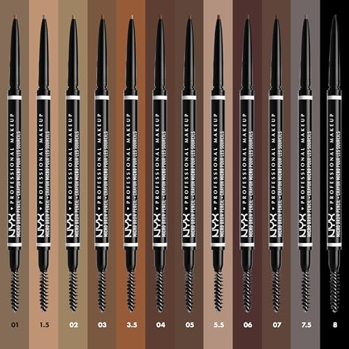 NYX PROFESSIONAL MAKEUP Micro Brow Pencil, Eyebrow Pencil - Black - Morena Vogue