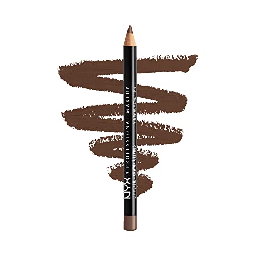 NYX PROFESSIONAL MAKEUP Slim Lip Pencil, Long-Lasting Creamy Lip Liner - Espresso - Morena Vogue