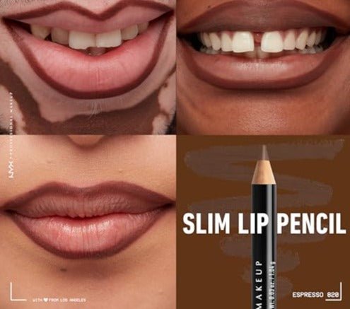 NYX PROFESSIONAL MAKEUP Slim Lip Pencil, Long-Lasting Creamy Lip Liner - Espresso - Morena Vogue