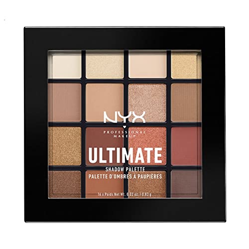 NYX PROFESSIONAL MAKEUP Ultimate Shadow Palette, Eyeshadow Palette - Warm Neutrals - Morena Vogue