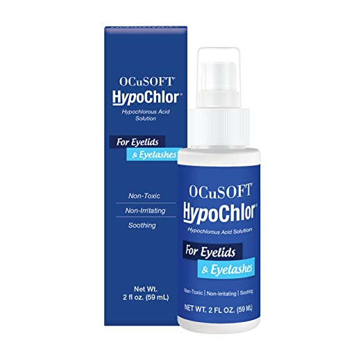 OCuSOFT HypoChlor Spray - Non-Irritating Hypochlorous Acid Spray & Eyelid Cleanser Solution to Remove Oil & Debris- 2 fl oz - Morena Vogue