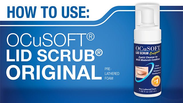 OCuSOFT Original Foaming Eyelid Cleanser - Mild Instant Foam to Remove Oil, Dust, Pollen & Makeup - 1.68 fl oz - Morena Vogue