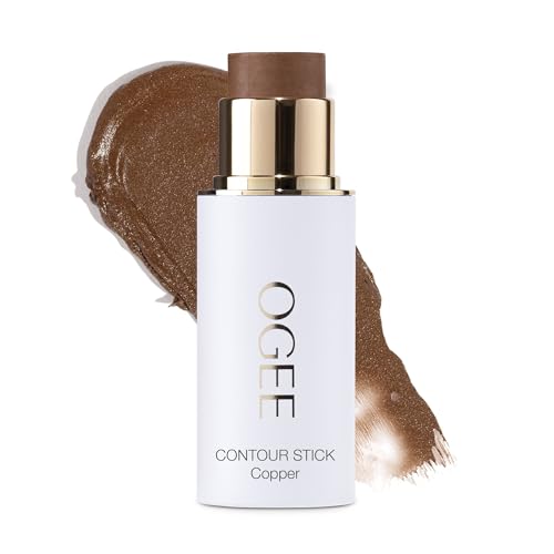 Ogee Sculpted Face Stick (COPPER - RADIANT COCOA) Certified Organic Bronzer Stick & Contour Makeup - Multi-Use Bronzer Stick for Face - Morena Vogue