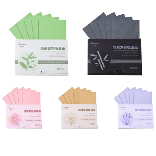 Oil Blotting Sheets for Face 500 Counts Oil Absorbing Sheets Oil Control Film Oil Blotting Paper Oil Absorbing Tissues for Oily Skin Care and Travel Supplies - Morena Vogue